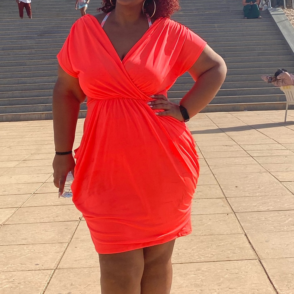 Coral dress